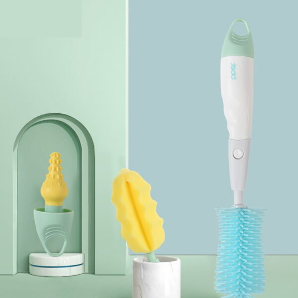 360 Degree Cleaning Rotating Baby Nipple Brush