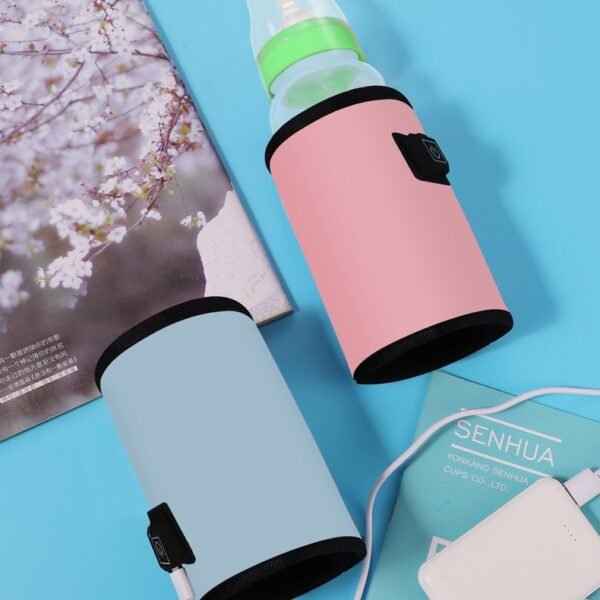 Baby bottle heating sleeve